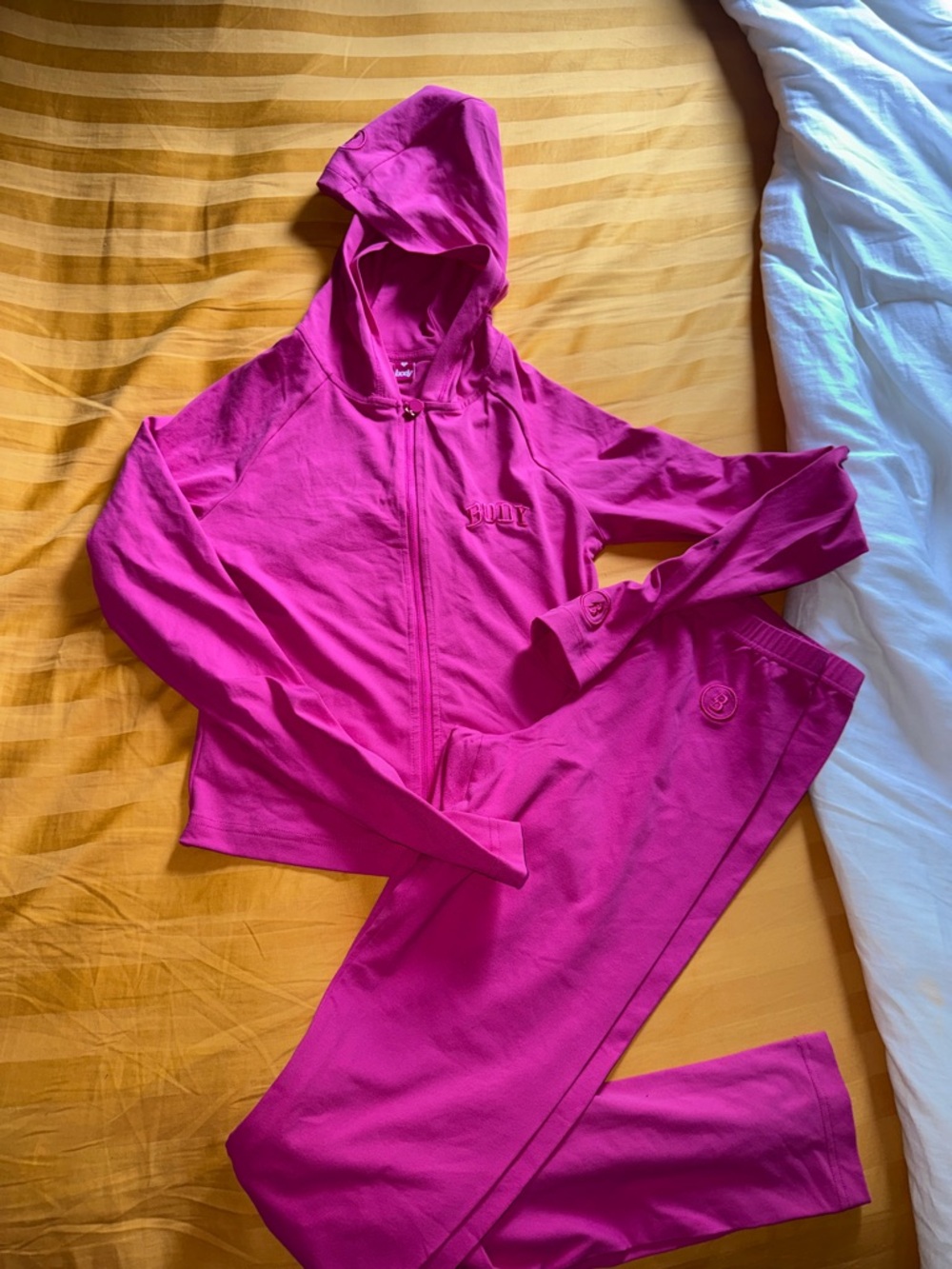 Body by Raven Pink Zip-Up HoodieSet